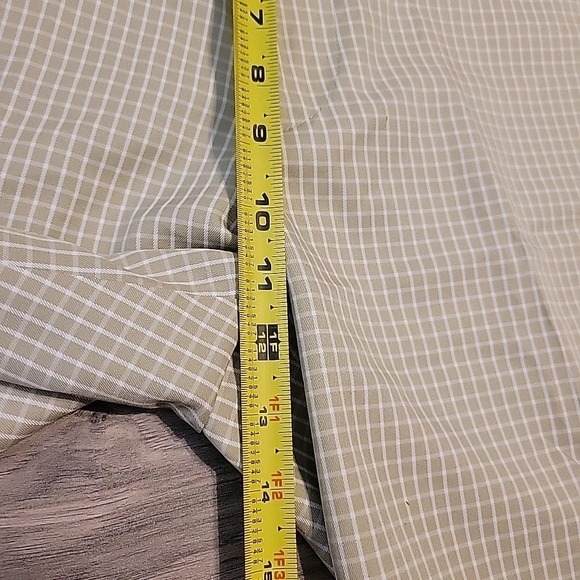 Peter Millar Wicking Shorts Mens 36  Beige White Check Performance‎ Preppy Golf - Picture 11 of 11